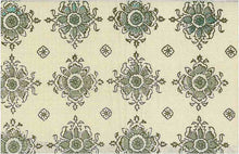 Load image into Gallery viewer, 0937/4 FLAX BLOCK PRINT LOOK INDIAN DECOR NEUTRALS COTTON
