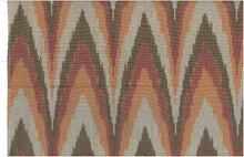 Load image into Gallery viewer, 1512/1 FIRE BOHO DECOR HANDWOVEN IKAT LOOK INDIAN PINK CORAL RED PURPLE SOUTHWEST
