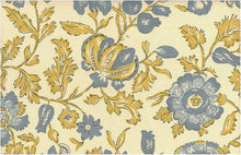Load image into Gallery viewer, 0950/1 SUN CHAMBRAY BLOCK PRINT LOOK COUNTRY STYLE INDIAN DECOR COTTON SAND GOLD YELLOW
