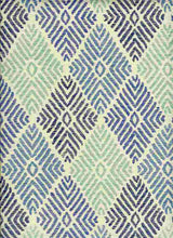 Load image into Gallery viewer, 0959/1 BLUE COASTAL LIVING COUNTRY STYLE INDIAN DECOR LIGHT BLUES PRINTS COTTON
