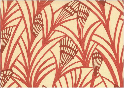 0969/3 CORAL INDIAN DECOR PINK CORAL RED PURPLE PRINTS COTTON