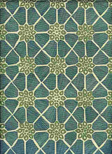 Load image into Gallery viewer, 0987/2 GLASS AQUA TEAL GREEN COUNTRY STYLE INDIAN DECOR PRINTS COTTON
