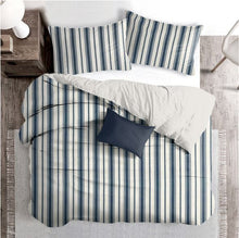 Load image into Gallery viewer, 2308/1 NAVY COASTAL LIVING COUNTRY STYLE DARK BLUES FARMHOUSE DECOR STRIPES
